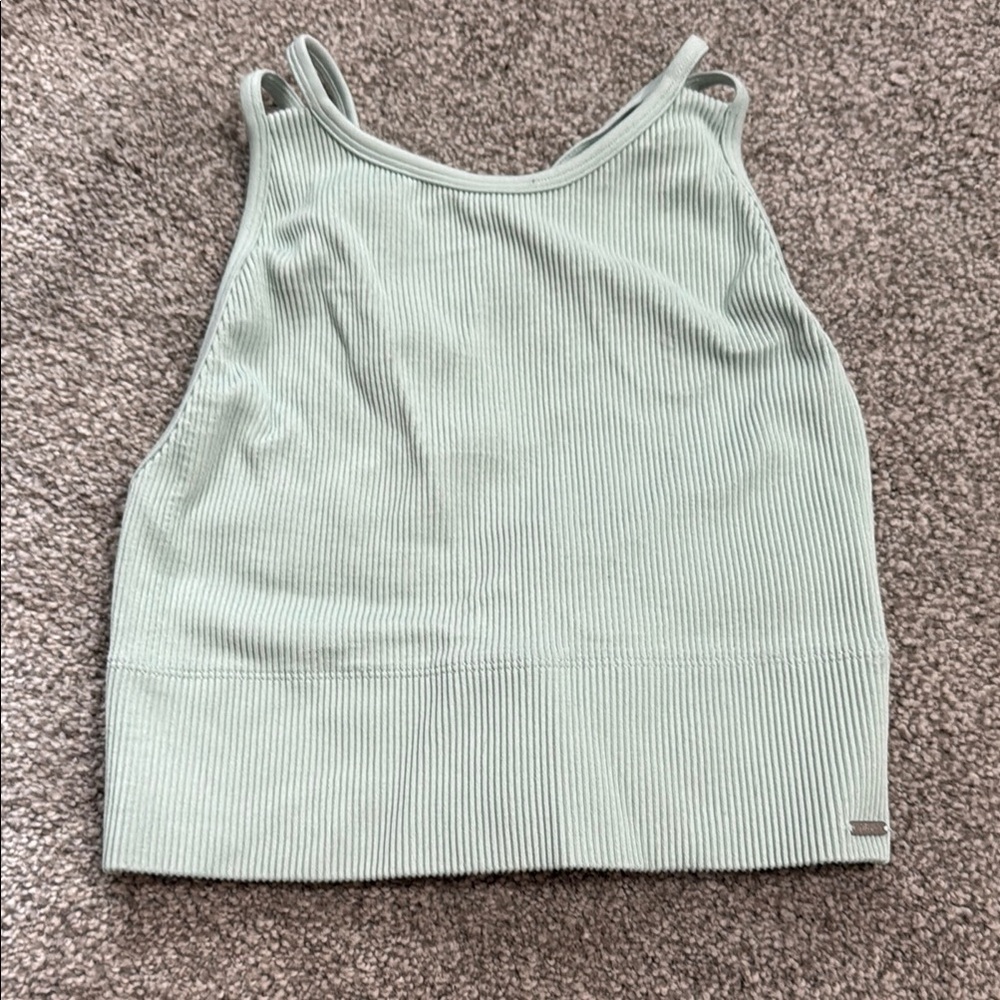 Gilly Hicks Mint Green Ribbed Women's Top